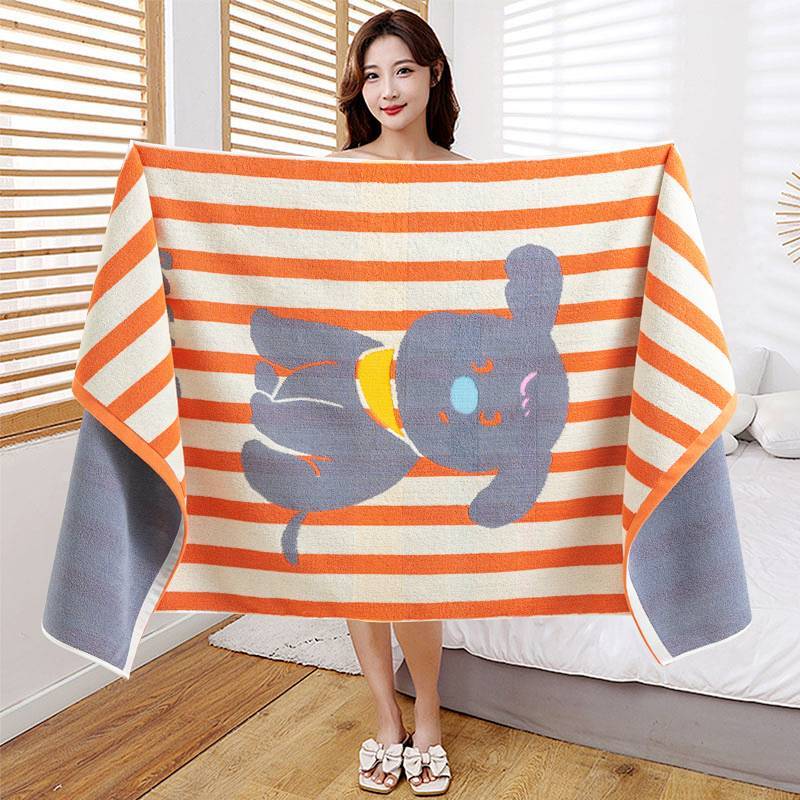 Cotton Bath Towel for Men and Women, Adult Cotton Absorbent Soft Big Bath Towel Wrapping Towel yxgF