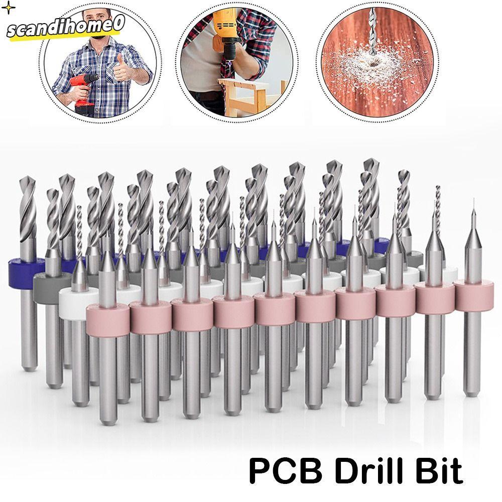 SCANDIHOME0 Mũi khoan CNC Mini Thép vonfram PCB Máy khoan xoắn Gỗ CNC Máy khoan cacbua CNC Máy phay