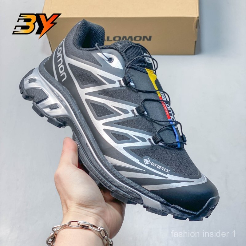 Giày Salomon XT-6 GTX unisex sneaker outdoor trail low top màu tím mesh nhẹ thoáng khí chính hãng be