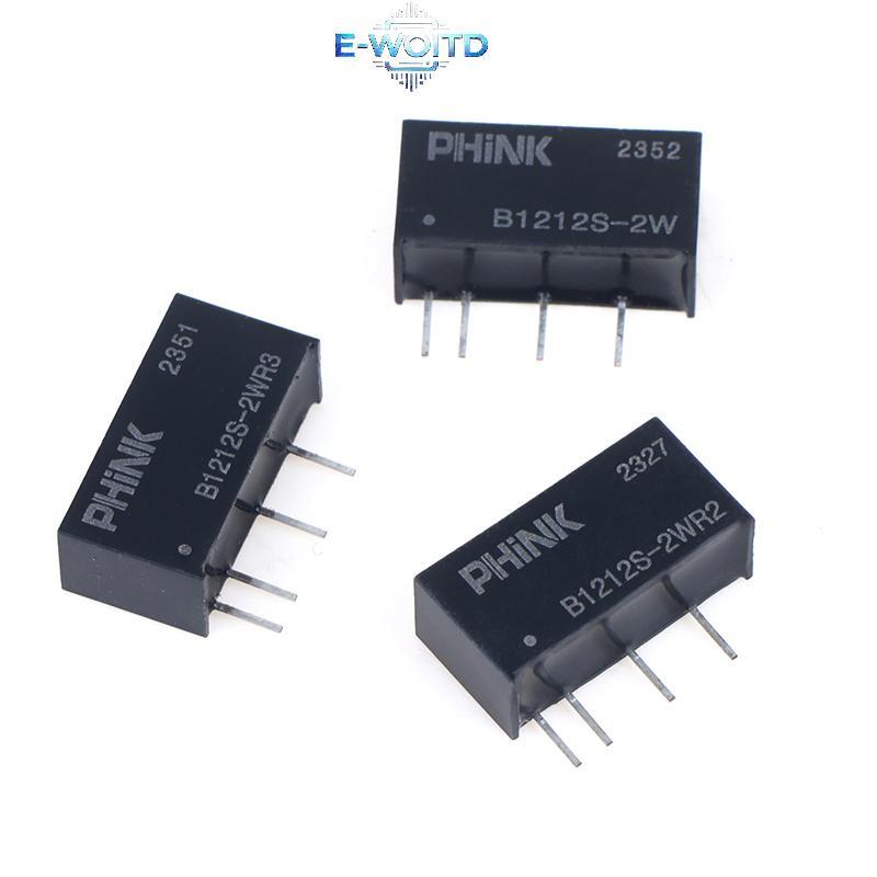 E-WOITD B1212S-2W B1212S-2WR2 / R3 12V Đến 12V DC-DC Mô-đun nguồn cách ly Bảo vệ ngắn mạch Phụ kiện 