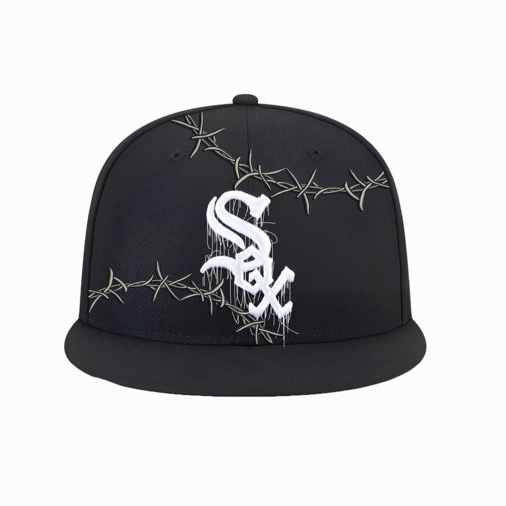 Kỷ nguyên mới Chicago White Sox Halloween Dây đen 59FIFTY Mũ được trang bị