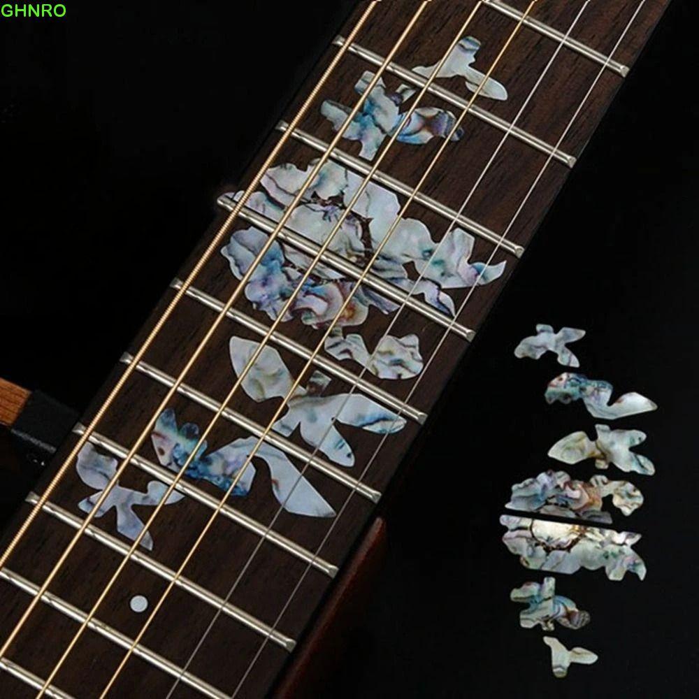 GHNRO Cross Inlay Đề Can Siêu Mỏng Nhạc Cụ Guitar Inlay Miếng Dán Acoustic Guitar Điện Bass Fretboar