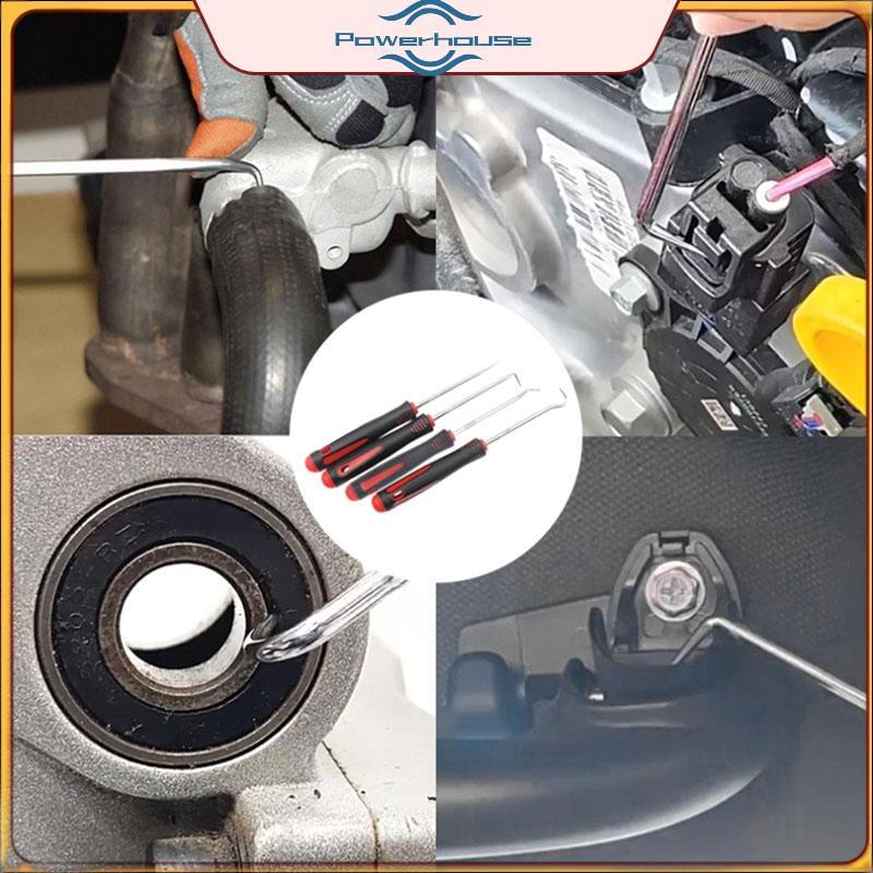 POWER 4 Cái Bộ tuốc nơ vít phớt dầu ô tô Bộ phớt dầu ô tô Con dấu chữ O Vòng đệm Pi Puller Remover P