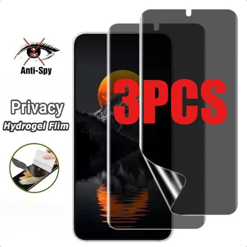 3 Chiếc Full Cover Chống Ánh Sáng Xanh Mềm Hydrogel Cho Tecno Pop Pouvoir 3 5 5X 6 7 8 9 LTE Plus Pr