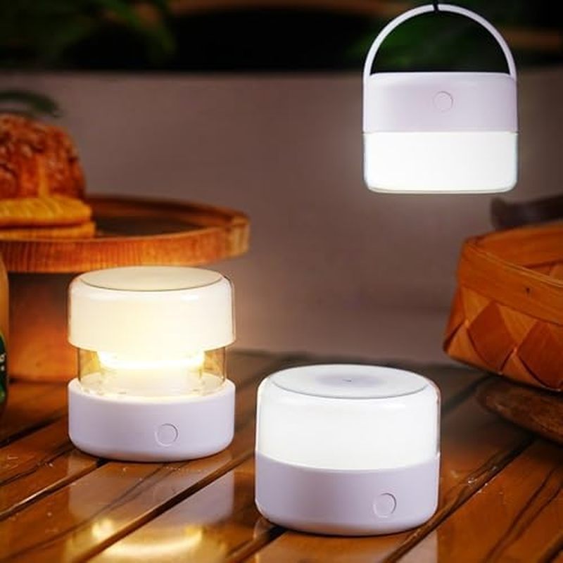 Telescopic Camping Tent Lights, Rechargeable LED Camping Lantern, Portable LED Night Light, 4000mAh 