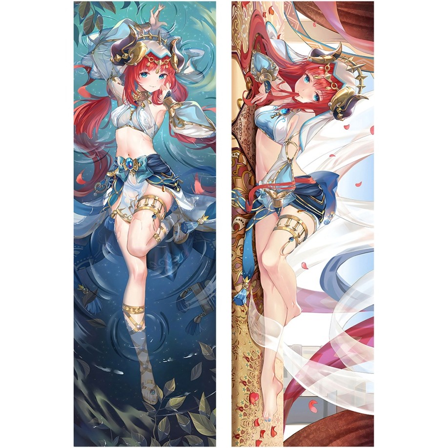 Genshin Impact Nilou Dakimakura Vỏ Gối Hai Mặt In Hình Ôm Dài Thân Đệm