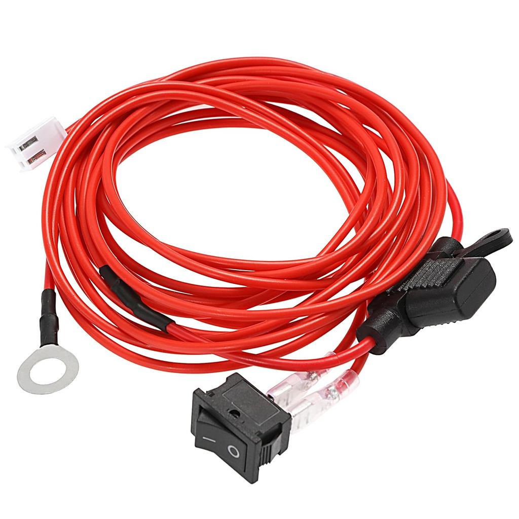 Dây điện Auxbeam 6.6FT 20AWG Acc w / 5A ATC Giá đỡ cầu chì & Công tắc bật / tắt, Acc Dây nịt 6 / 8 /