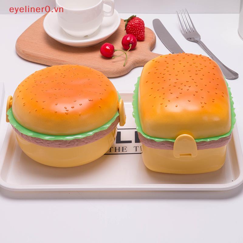 EY & HG Hamburger Hộp Cơm Trưa Kid Bento Hộp Đựng Thực Phẩm Hộp Cơm Trưa Burger Sáng Tạo.