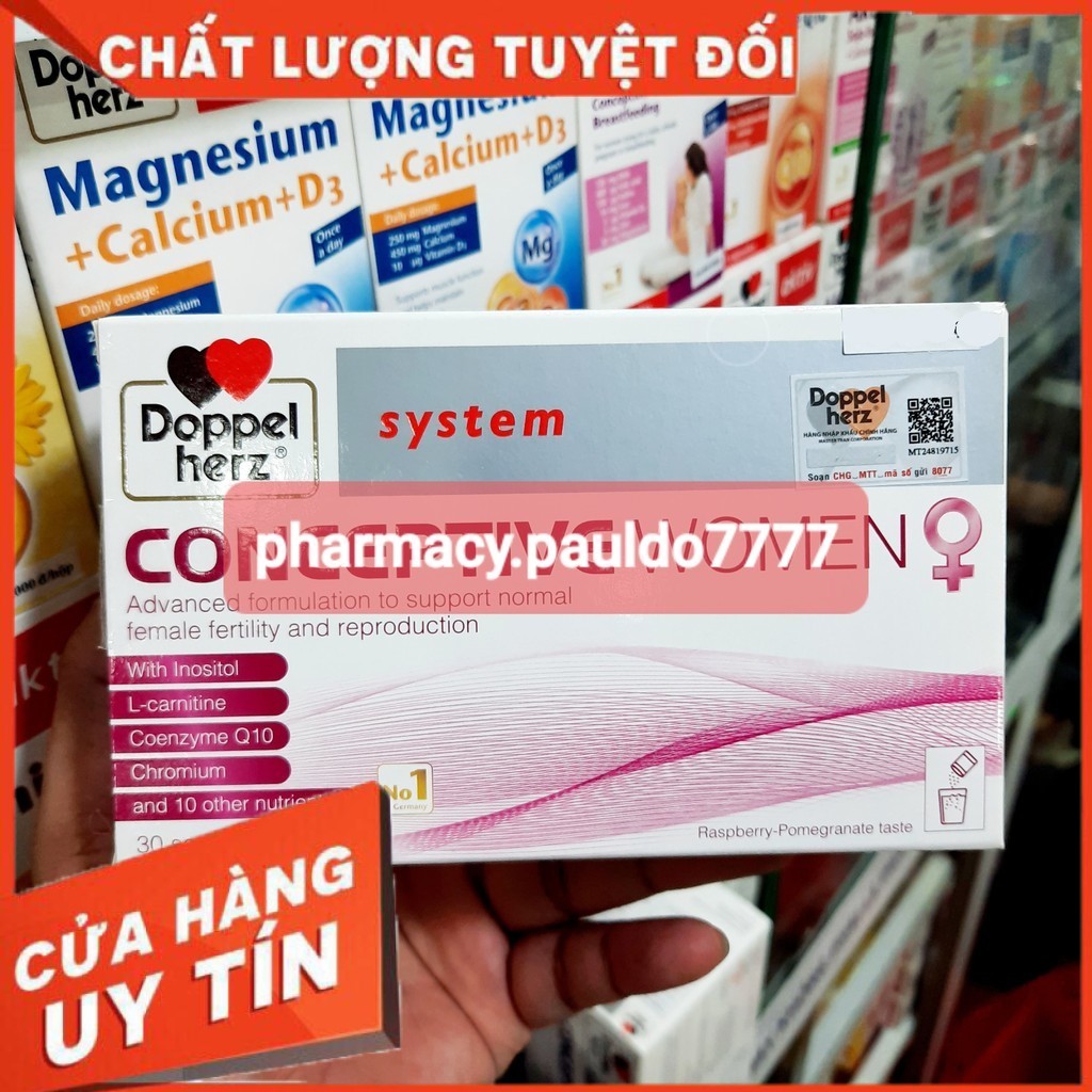 ✅[CHÍNH HÃNG, CHO KIỂM HÀNG] Bột Uống Bổ Trứng Conceptive Women DOPPEL Hỗ Trợ Tăng Chất Lượng Trứng 