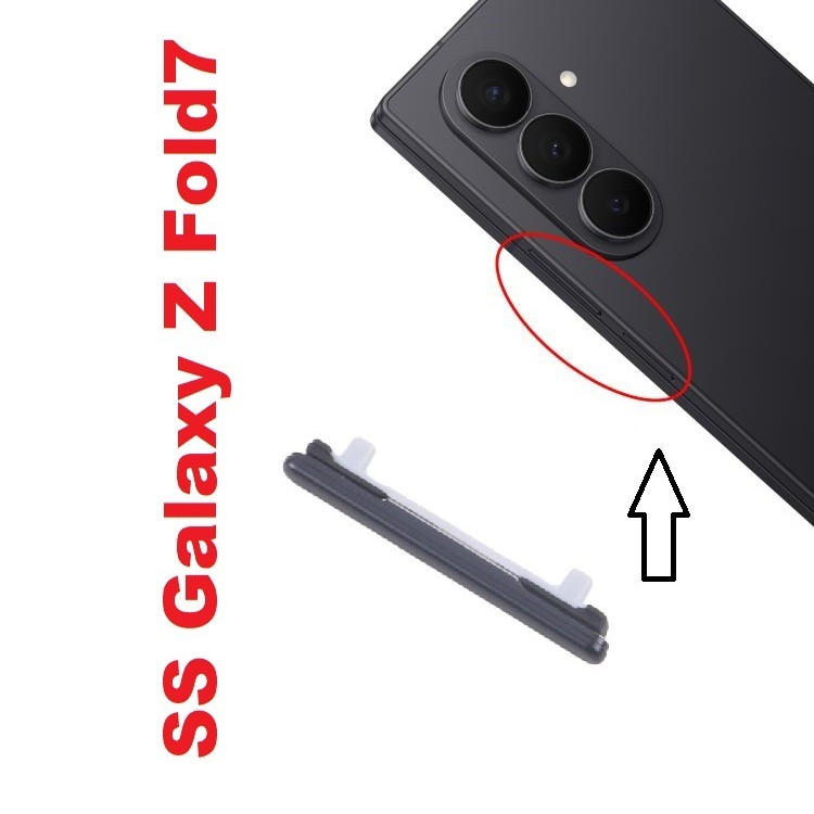 Thay Thế Nút Âm Lượng Nhựa Ngoài Vỏ Samsung Galaxy Z Fold7/ Fold 7 Zin