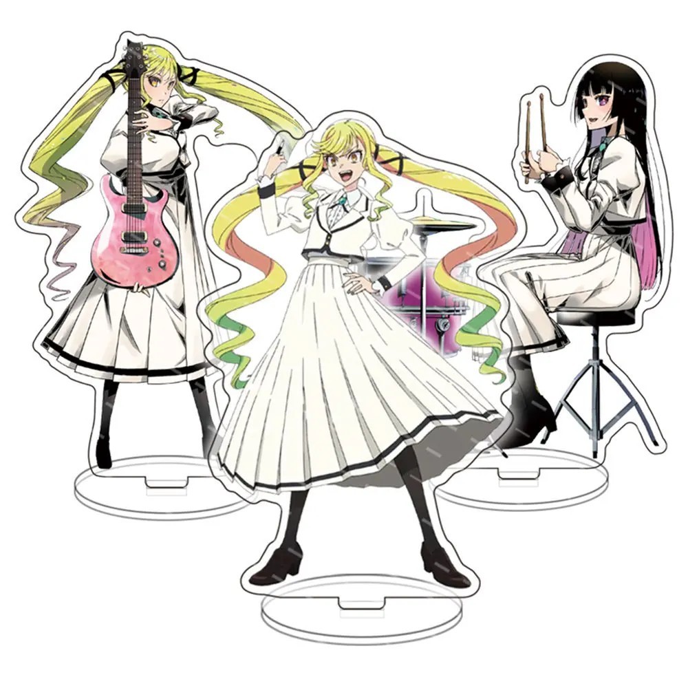 Standee Anime Rock Is A Ladys Modesty Mô Hình Mica Nhân Vật Suzu Miya Ririsa Kurogane Otowa Cao 15cm