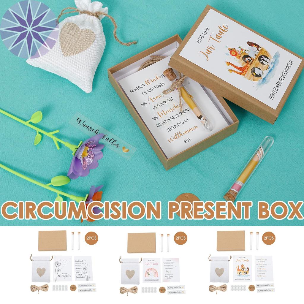 2 Bộ Wish Filler Money Present Box Kit Creative Wish Fulfilling Present Box Set cho sinh nhật SHOPTT