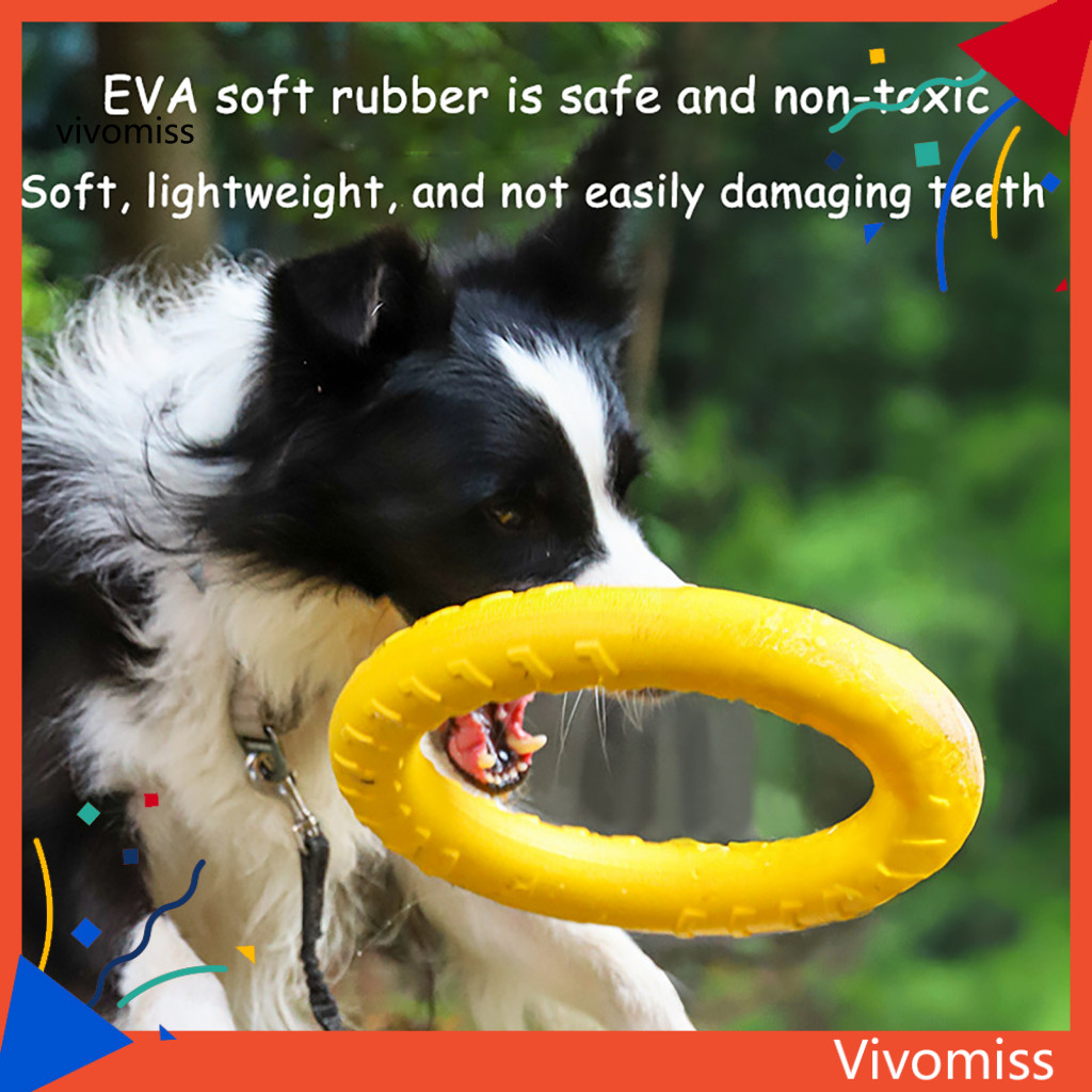 [VM] Đồ chơi đĩa bay cho chó nhai – Vòng tập kéo chống cắn bền bỉ cho chó 15-65lbs Hoàn hảo để chơi 