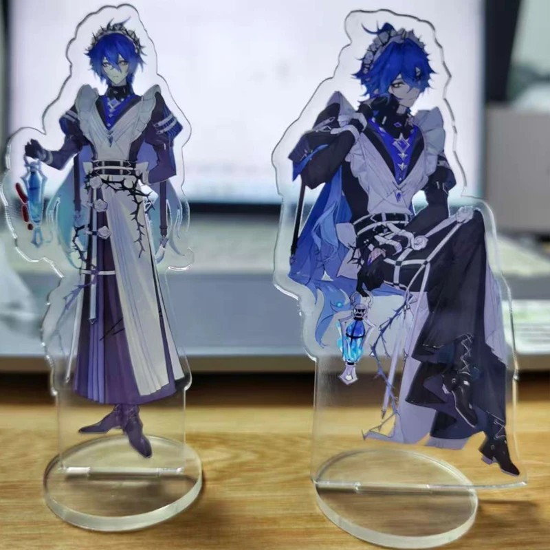 Standee Anime Kyryll Chudomirovich Flins Mô Hình Mica Trang Trí Bàn Học Set 2 Cái Hầu Gái Maid Outfi