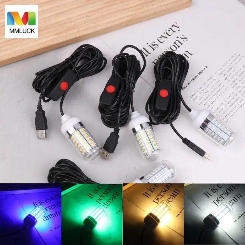 MMLUCK Đèn tìm câu cá chìm MMLUCK - Chống nước IP68, Đèn LED 4 Màu đa chức năng