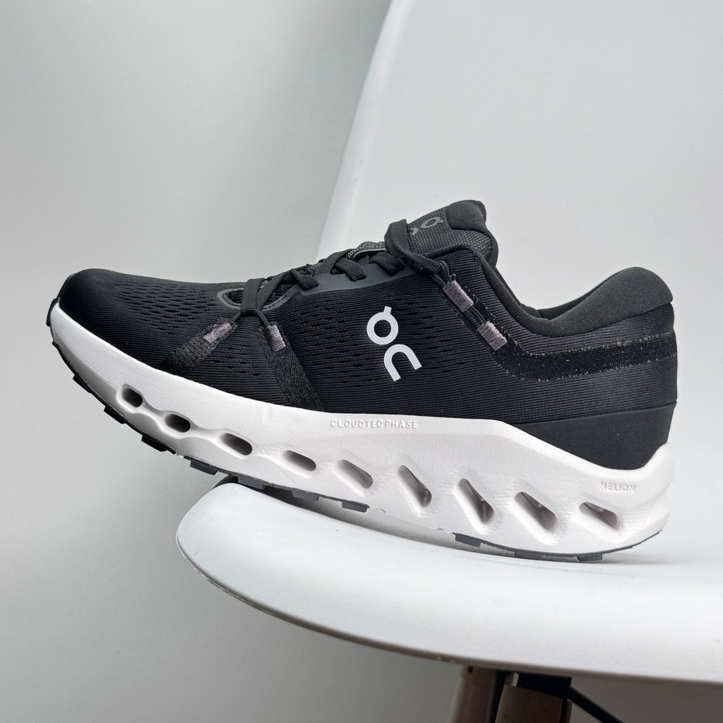 Giày On Cloudsurfer 2 đế dày vải lưới giày thể thao màu đen Black | Bla