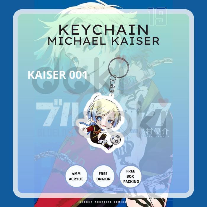 DOKIDOKI GANTUNGAN KUNCI KEYCHAIN ANIME MICHAEL KAISER BLUE LOCK - KC KAISER 001