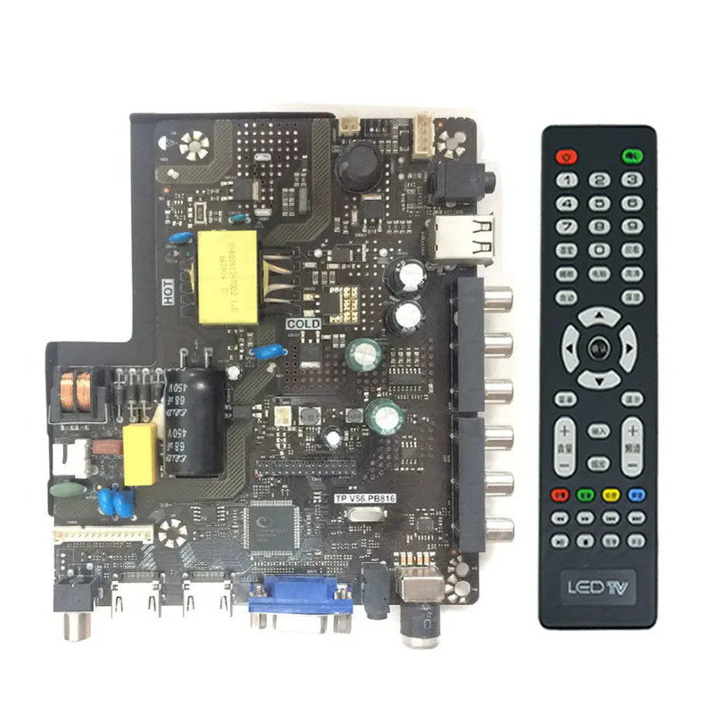 Vận chuyển thử nghiệm 100% cho bo mạch chủ ba trong một TV LCD 32 inch đa năng TP.V56.PB816