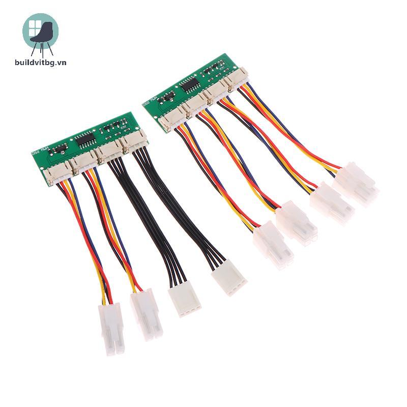 Buildvitbg 12V Bộ mô phỏng quạt 4 chân vuông 4 trong 1 đặc biệt dành cho Antminer S21 S19kpro T21 KS