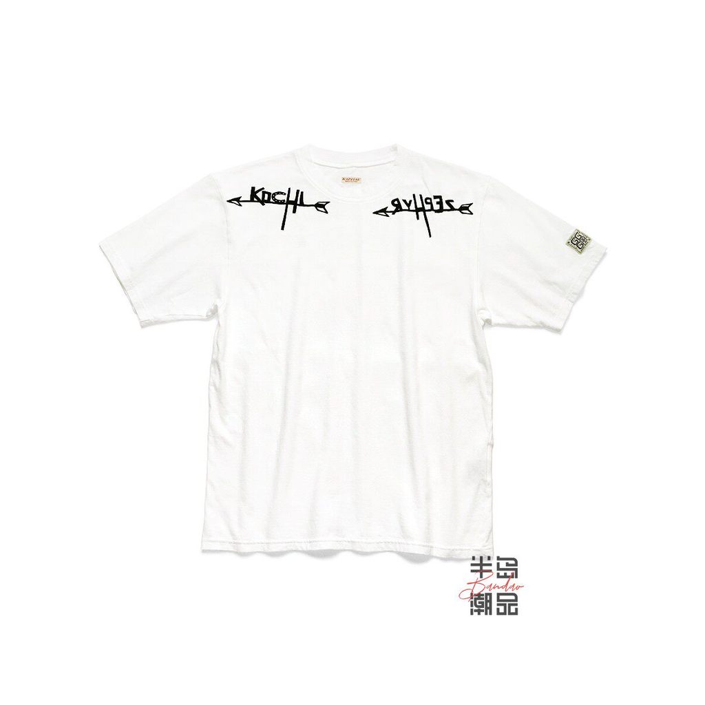 KAPITAL Áo Thun Nam Cá Tính 100% Cotton Cổ Tròn Tay Ngắn In Chữ
