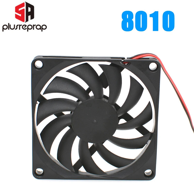 8010 12V 24V Quạt Làm Mát Không Chổi Than Cho Reprap3D Bộ Phận Máy In DC Cooler 80 x 80 x 10mm Quạt 