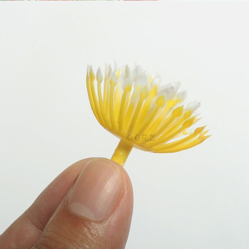 Lưới Lụa Hoa Chất Liệu Phụ Kiện Vàng Đỏ DIY Nhỏ Gai Trái Tim Nectar Đào Nectar Nhựa Nectar Giả Necta