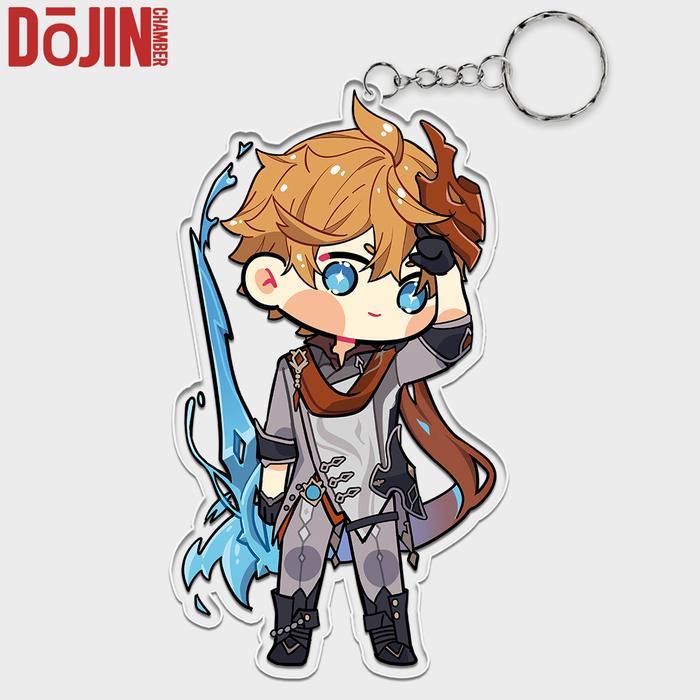 Keychain Chibi Genshin Impact Tartaglia Childe | Dojin Chamber