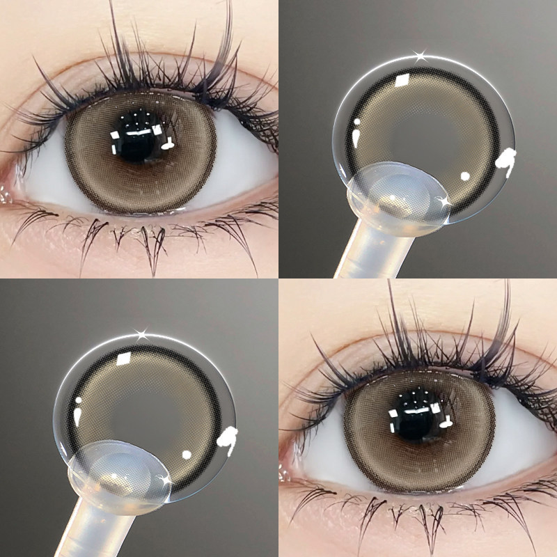 lens 1 ngày moody kilala lens 1 ngày Ống kính tiếp xúc đánh bóng màu nâu, đường kính lớn, dùng một l