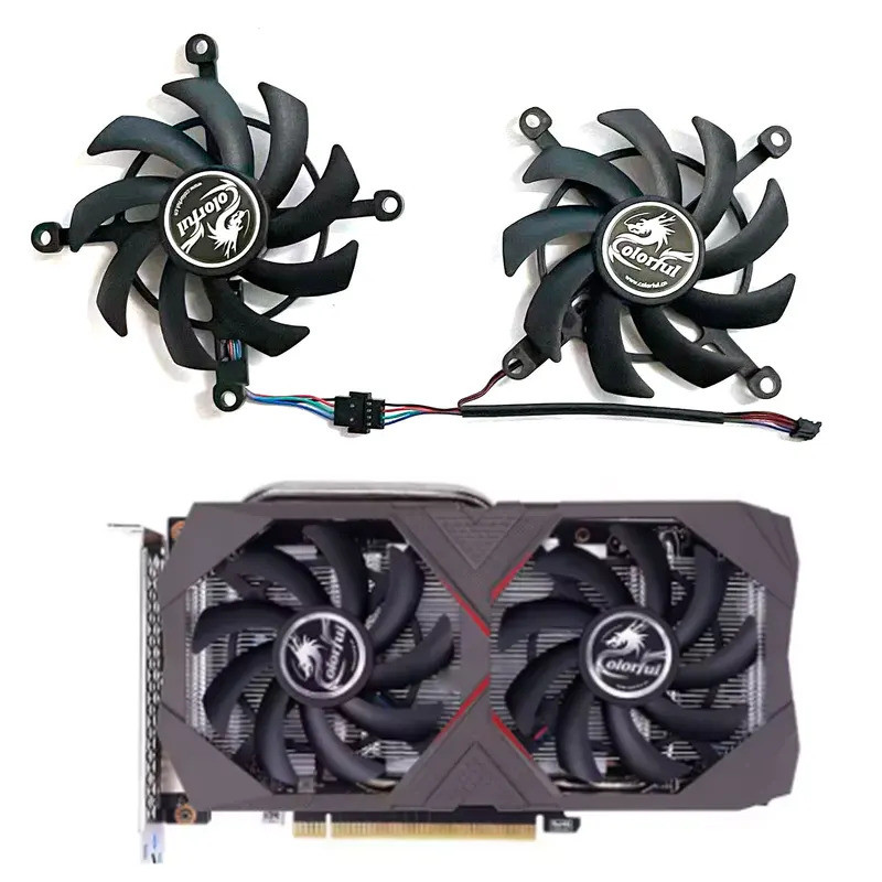 2 Chiếc 85MM RTX 2060 2060Super GPU Quạt Cho Nhiều Màu Sắc GeForce RTX2060 GTX 1660 TI 1660 Siêu Đồ 