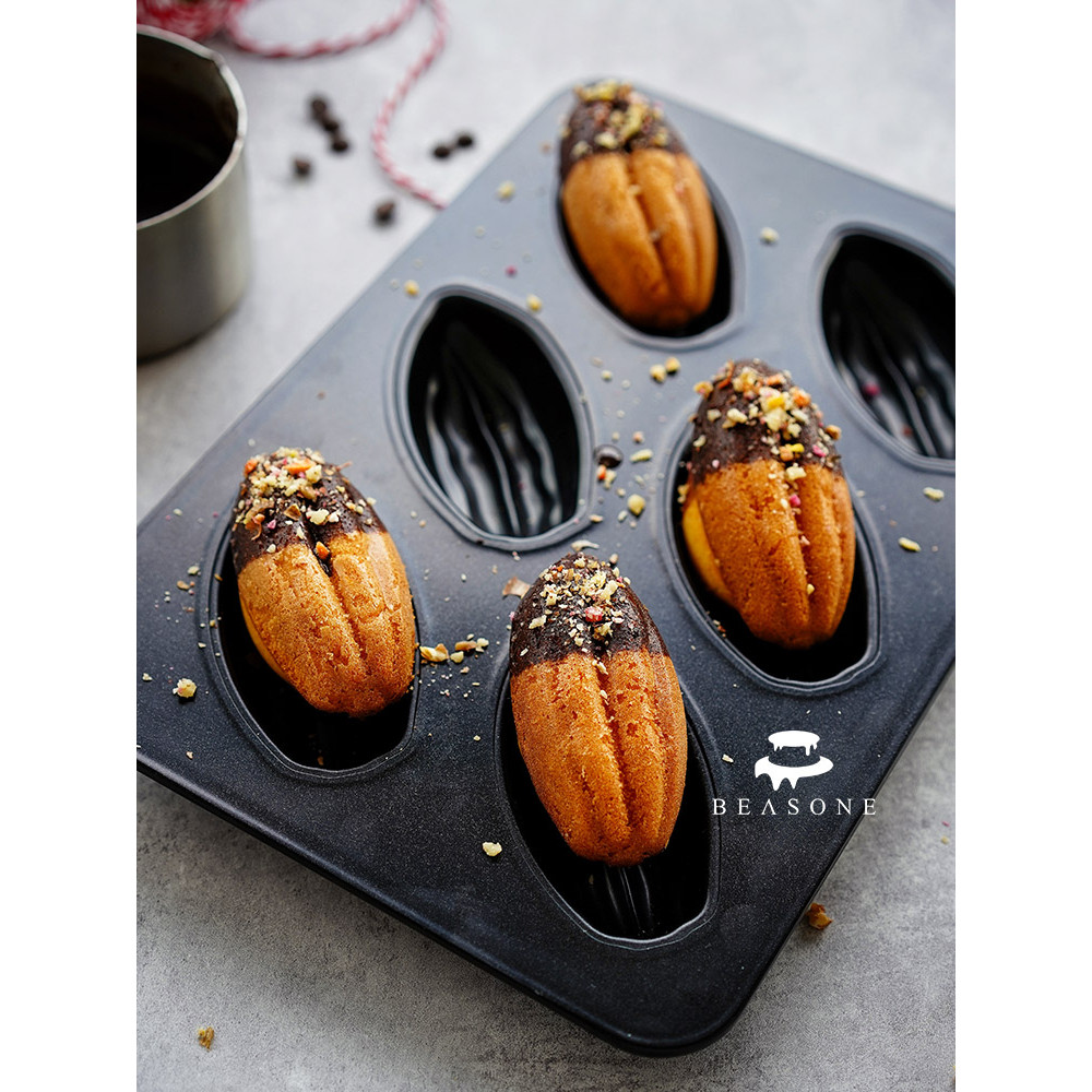 Chiyoda Cùng Phong Cách Cocoa Trái Cây Madeleine Fernancier Pound Cake 6 Chảo Nướng Khuôn Nướng Bánh