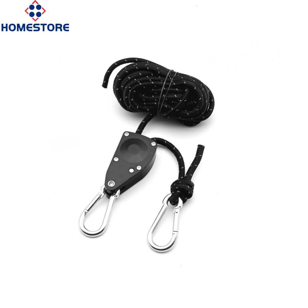 [Homestore]5m Reflective Roller Wind Rope for Camping Tent Adjustable Metal Pulley Guyline