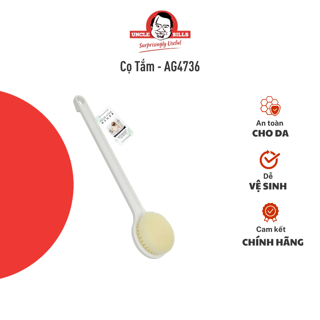 Cọ Tắm UNCLE BILLS Làm Sạch Sâu Massage An Toàn Cho Da Tiện Lợi - AG4736