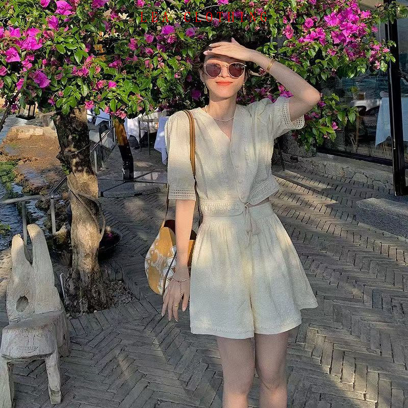 [Oder - QC] Set Áo + Quần Short Phong Cách Chanel Pháp Thanh Lịch Thời Trang Nữ Mùa Hè