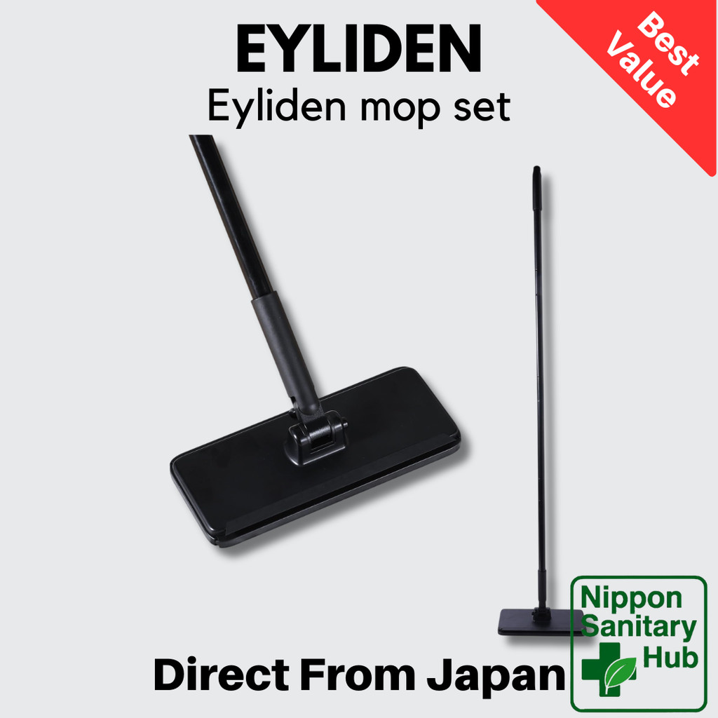 Eyliden Floor Wiper Mop Touchless Cleaning Tool with Sheets Set of 10 Japan
