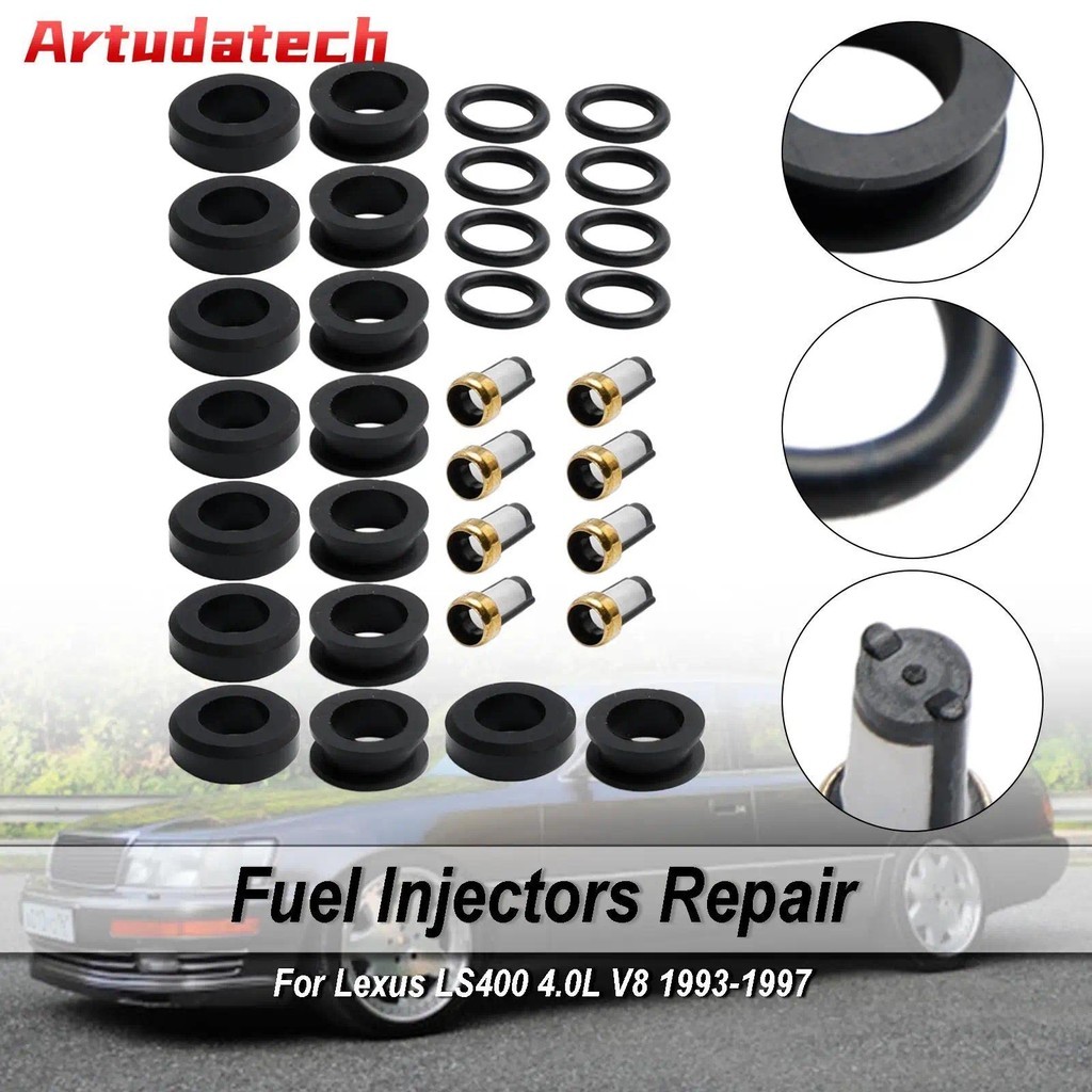 Bộ dụng cụ sửa chữa kim phun nhiên liệu Artudatech 23250-50020 Fit Lexus LS400 SC400 4.0L V8 1992-19