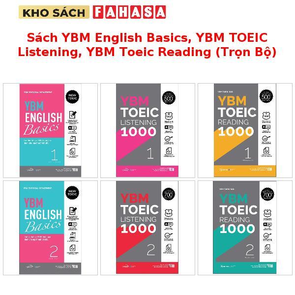 Sách YBM English Basics, YBM TOEIC Listening, YBM Toeic Reading (Trọn Bộ)