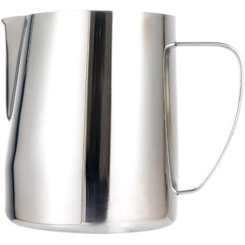 Milk Frothing Pitcher, 24oz/700ml Espresso Steaming Pitcher, Stainless Steel Milk Frother Steamer Cu
