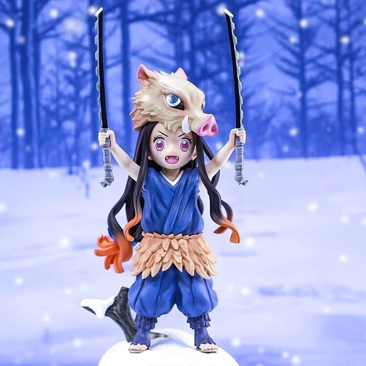 Lợn Nezuko Nezuko COS Inosuke Demon Slayer Đồ Trang Trí Anime Mô Hình Hình Hình GK Tặng Lợn Tumatsu
