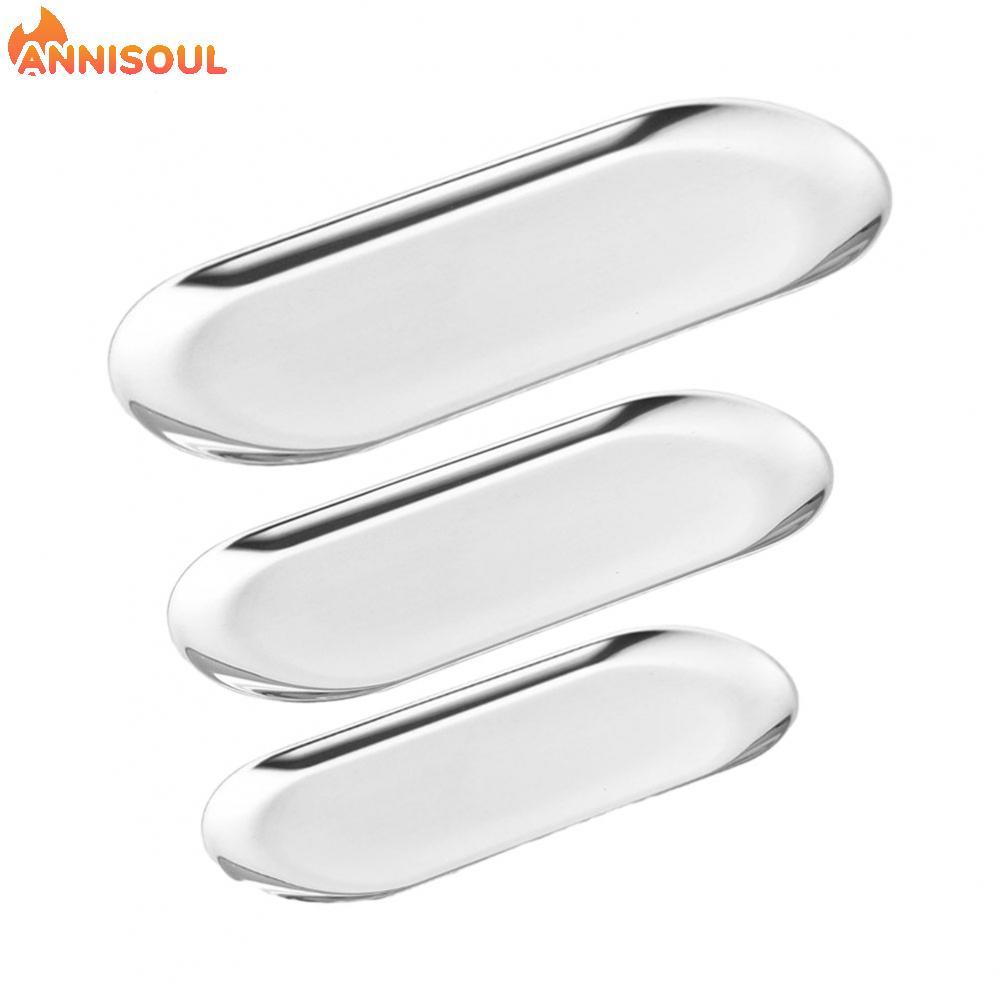 [NISO]Stainless Steel Tray Clean Space Stainless Steel Versatile For Bathroom Clutter