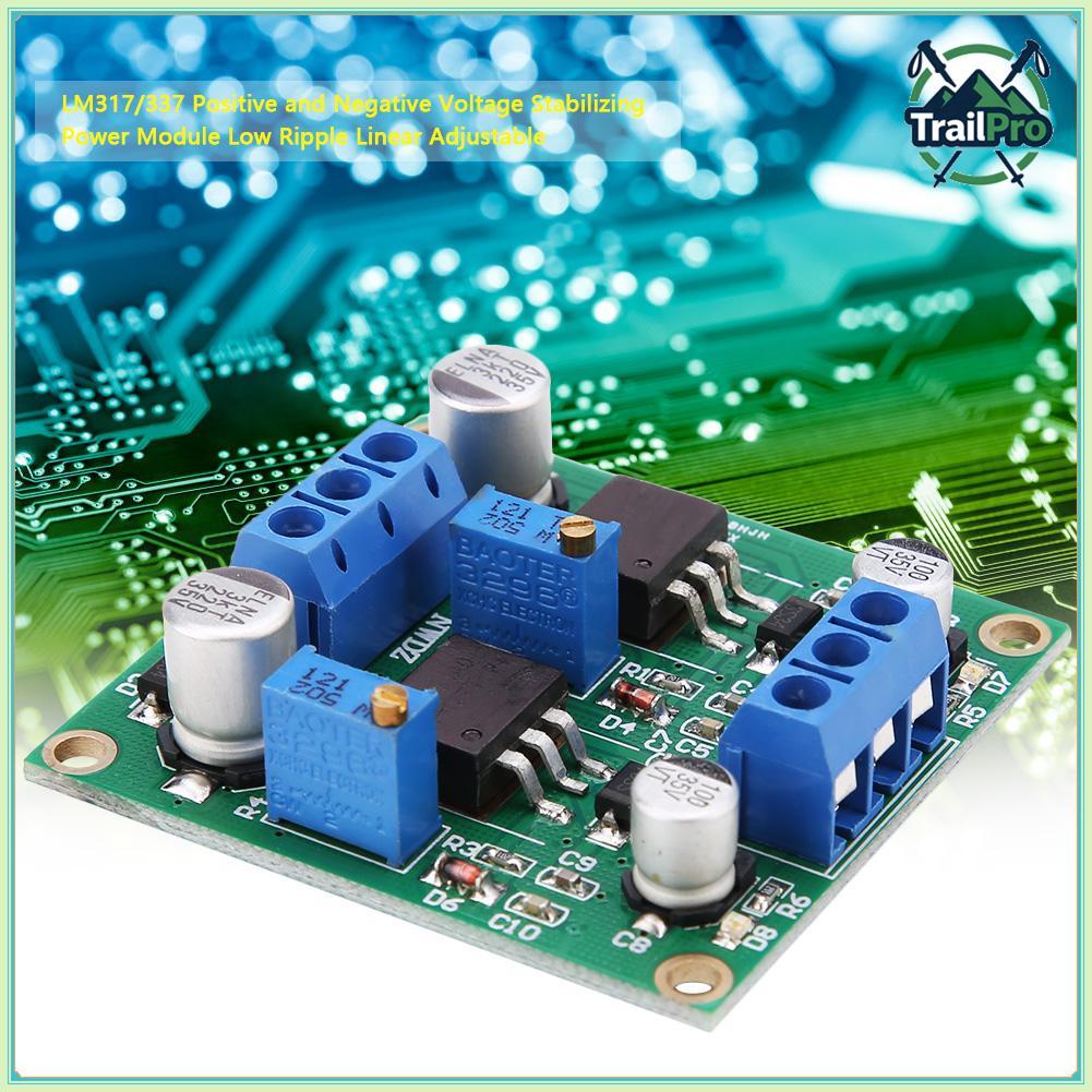 TrailPro Ổn Định Mô Đun Nguồn LM317/337 Điện Áp Dương Và Âm Thấp Tuyến Tính Có Thể Điều Chỉnh Nguồn 