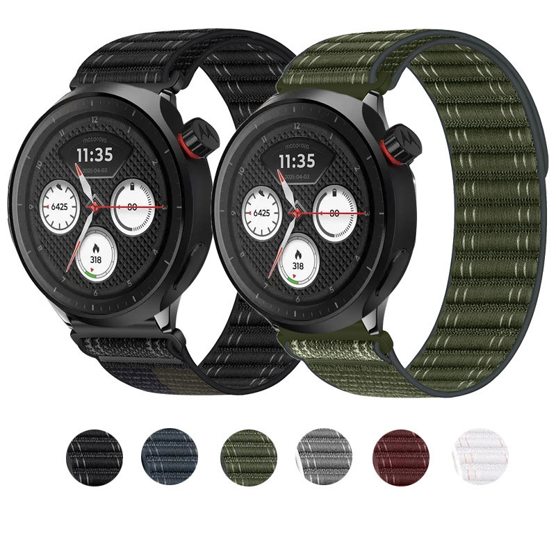 Dây đeo vòng Nylon cho Motorola Moto Watch 2026 Huawei Watch GT 6 5 Pro 4 46mm Dây đeo cổ tay cho Hu