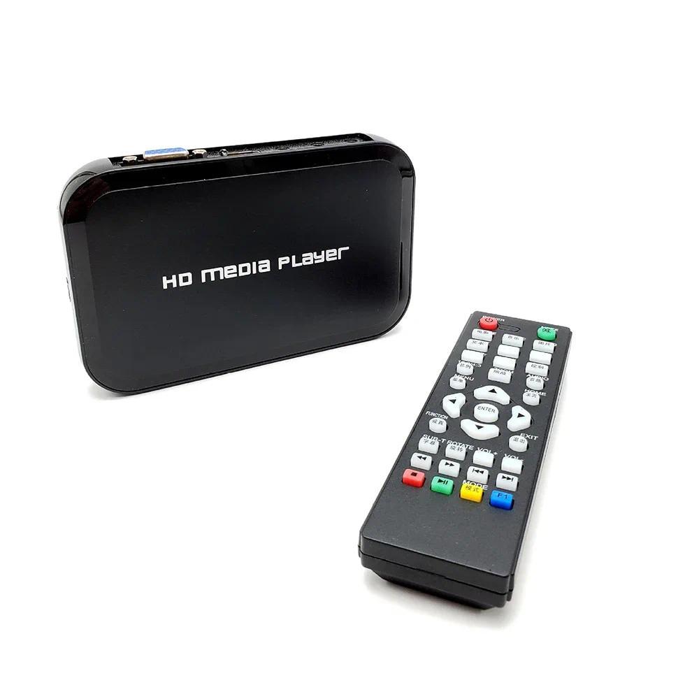 Máy nghe nhạc HDD Mini Full HD 1080P H.264 MKV HDD HDMI Tương thích Media Player Center USB OTG SD A