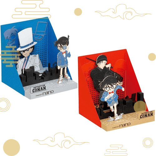 【Trực tiếp từ Nhật Bản】Bộ 2 gói nhân vật phim hoạt hình Thám tử lừng danh Conan: Conan & Kid, Conan 