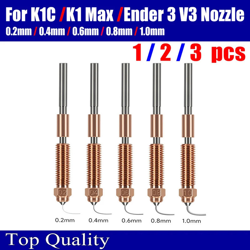 Cho Creality K1C Vòi Phun Titan Đồng Tất Cả Trong Một Vòi Phun Cao Cấp K1C K1 Max Vòi Phun 0.4 / 0.6