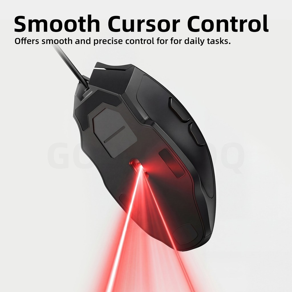 Chuột Có Dây GOOJODOQ 4 Nấc DPI, 6 Nút, Thiết Kế Êm Tay, Cắm USB Xài Liền | BigBuy360 - bigbuy360.vn