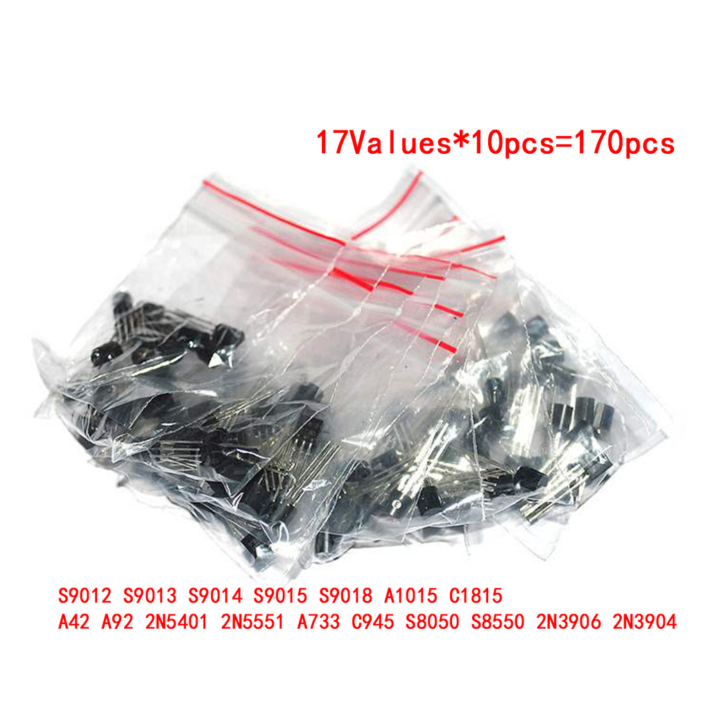 Bộ Transistor Các Loại S9012 S9013 S9014 S9015 S9018 A1015 C1815 A42 A92 2N5501 2N5551 A733 C945 S80