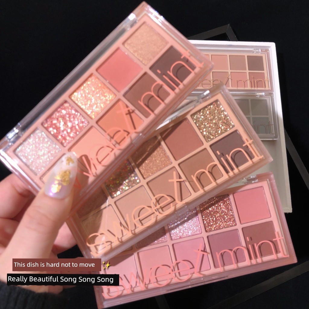 phấn mắt odbo phấn mắt cheeryep Bảng phấn mắt hàng ngày mờ bạc hà ngọt ngào Ten Color Matte