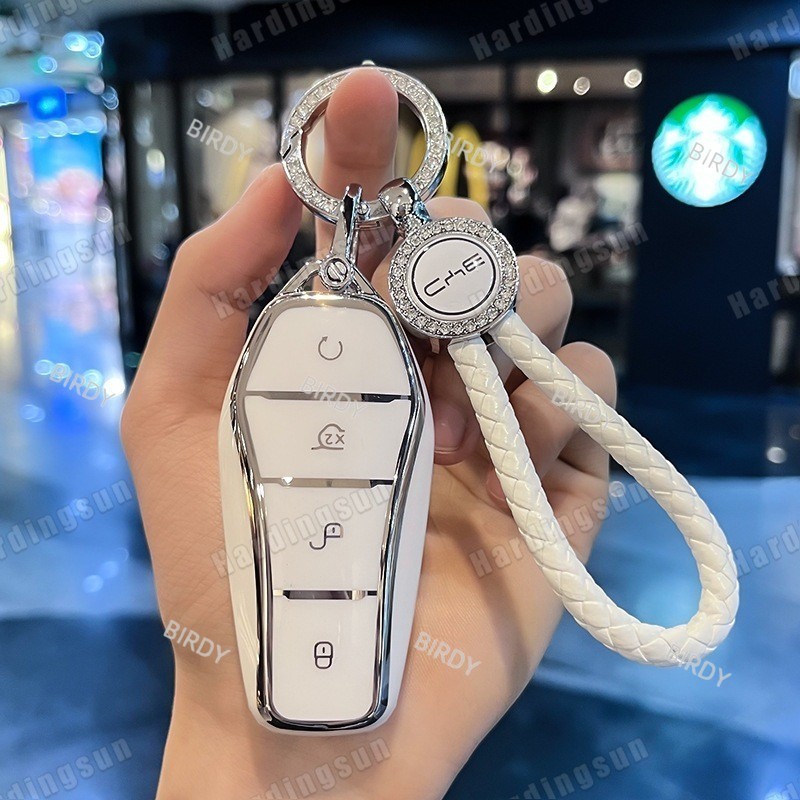 Hộp đựng chìa khóa TPU BIRDY BYD BYD dành cho BYD Dolphin / Atto3 / Seal / Dolphin mini / song / tan