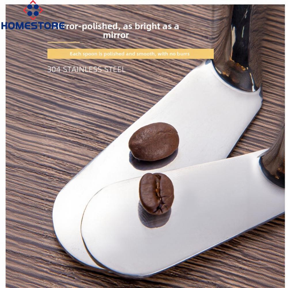 [Homestore]Coffee Scoop Set 304 Stainless Steel Transparent Handle Measurement Scale