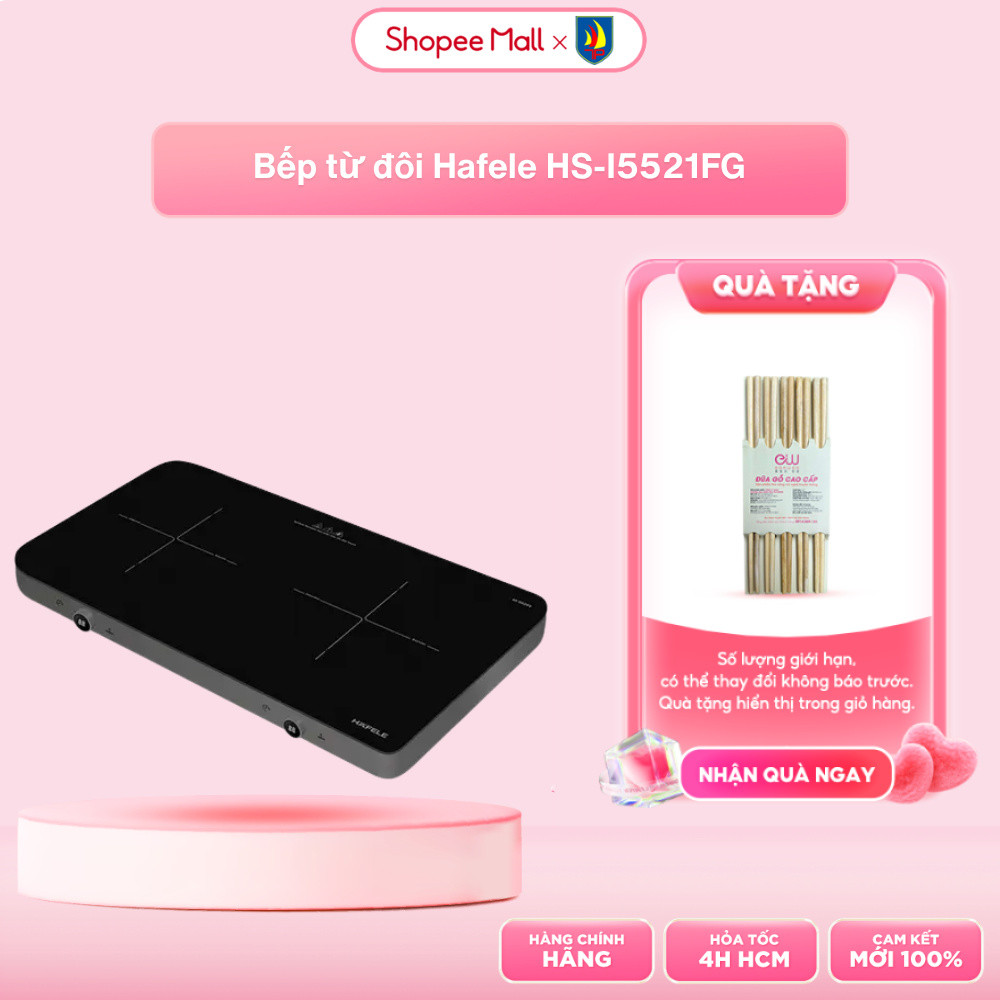 Bếp từ đôi Hafele HS-I5521FG 536.66.850 - Bảo Hành 12 Tháng